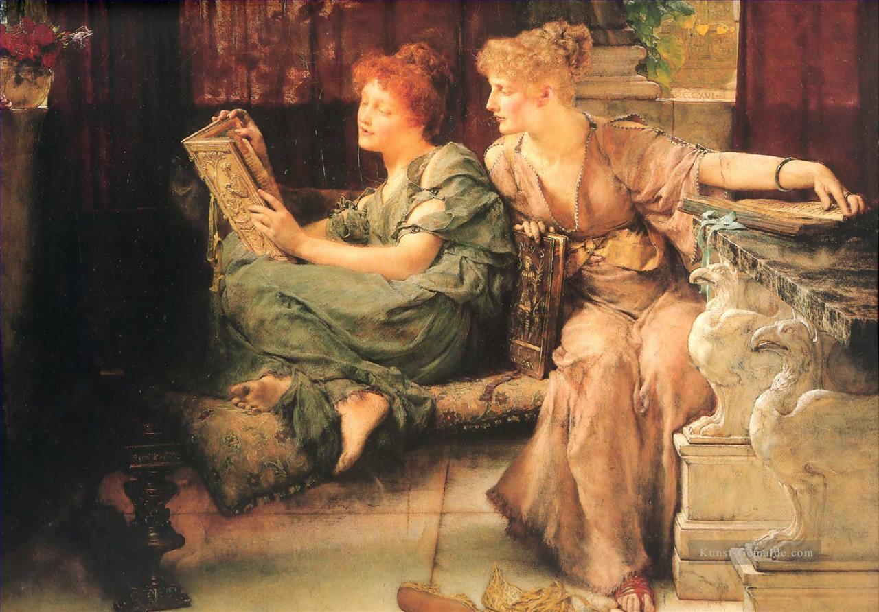 Vergleiche romantischer Sir Lawrence Alma Tadema Ölgemälde
